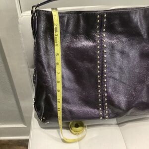 Michael Kors Purple and Gold Studded Shoulder Bag. Used not new